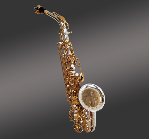银身金键中音萨克斯 银身金键中音萨克斯