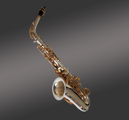 银身金键中音萨克斯 银身金键中音萨克斯